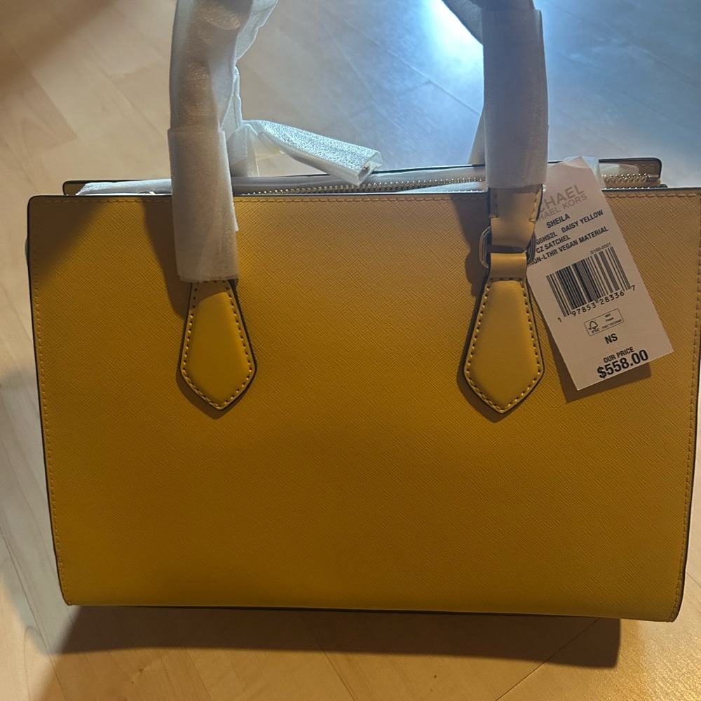 Michael Kors Yellow Satchel with Classic Design
